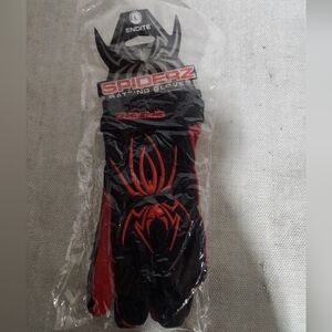 Spiderz ENDITE LTD "Smooth Palm" Batting Gloves - Black/Red